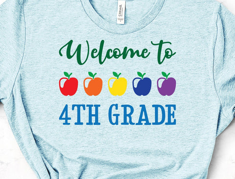 Welcome to 4th Grade Teacher School Face Mask SVG Design | So Fontsy SVG So Fontsy Design Shop 