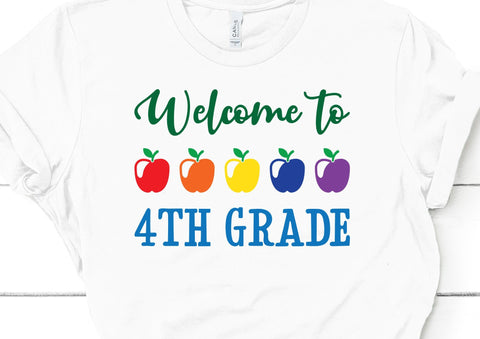 Welcome to 4th Grade Teacher School Face Mask SVG Design | So Fontsy SVG So Fontsy Design Shop 