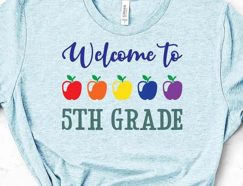 Welcome to 5th Grade Teacher School Face Mask SVG Design | So Fontsy SVG So Fontsy Design Shop 