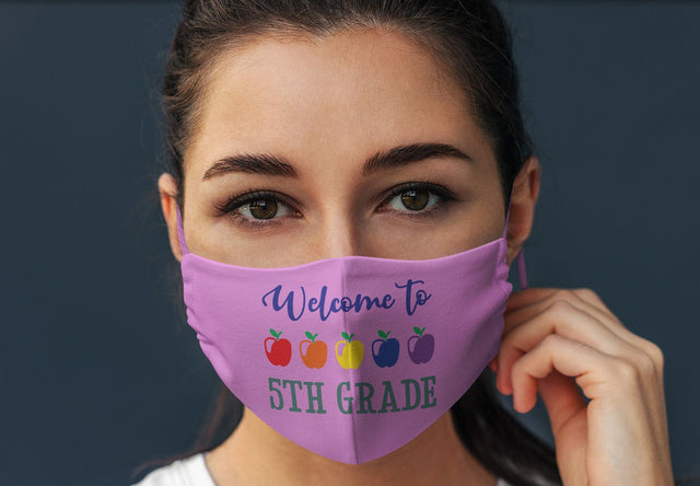 Welcome to 5th Grade Teacher School Face Mask SVG Design | So Fontsy SVG So Fontsy Design Shop 