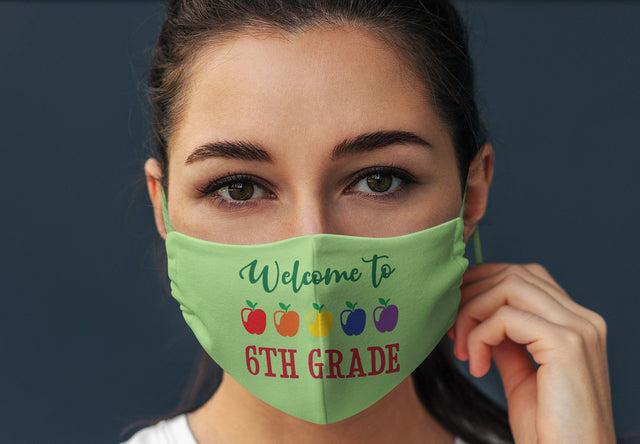 Welcome to 6th Grade Teacher School Face Mask SVG Design | So Fontsy SVG So Fontsy Design Shop 
