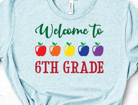 Welcome to 6th Grade Teacher School Face Mask SVG Design | So Fontsy SVG So Fontsy Design Shop 