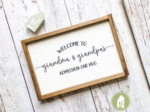 Welcome to Grandma and Grandpa's SVG | Family SVG | Farmhouse Sign Design SVG LilleJuniper 
