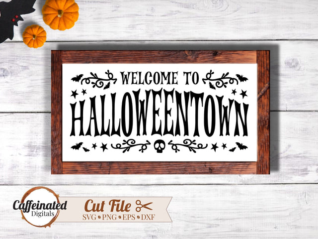Welcome to Halloween Town svg SVG Caffeinated SVGs 