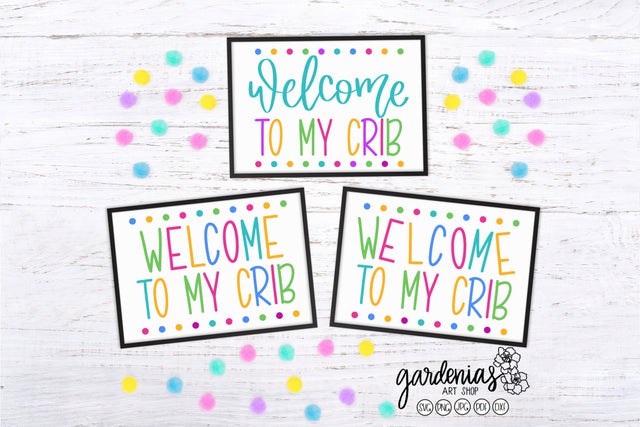 Welcome to My Crib SVG SVG Gardenias Art Shop 