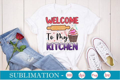 Welcome To My Kitchen Sublimation Cricut Crafts, scan n cut Crafts, Silhouette Crafts Sublimation DesignPlante 503 