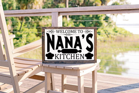 Welcome to Nana's Kitchen, Vintage Kitchen Sign SVG SVG CraftLabSVG 