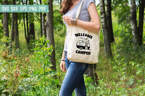 Welcome to Our Camper SVG | Camping SVG | Camper signs SVG SVG Irina Ostapenko 