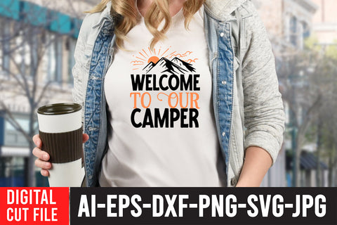 Welcome To Our Camper SVG Cut File SVG BlackCatsMedia 