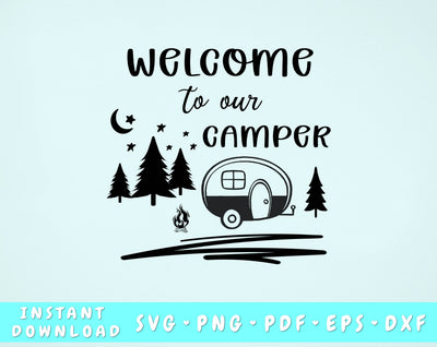 Welcome To Our Camper SVG SVG HappyDesignStudio 