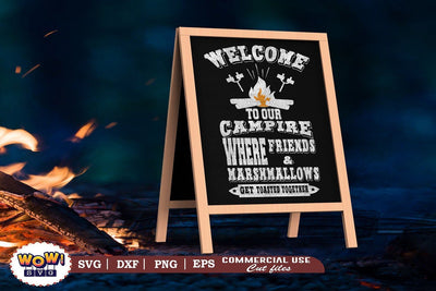 Welcome to our campfire svg, Campfire svg, Camping svg, RV svg, Png, Dxf SVG Wowsvgstudio 