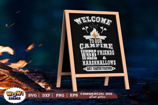 Welcome to our campfire svg, Campfire svg, Camping svg, RV svg, Png, Dxf SVG Wowsvgstudio 