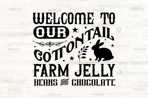 Welcome to our cottontail farm jelly SVG SVG Regulrcrative 
