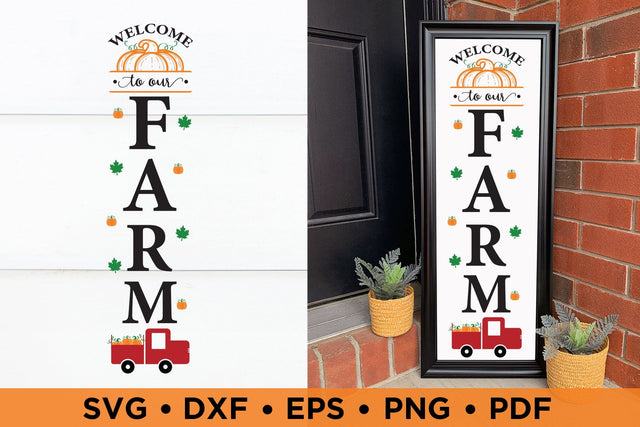 Welcome to Our Farm | Fall Porch Sign SVG SVG CraftLabSVG 