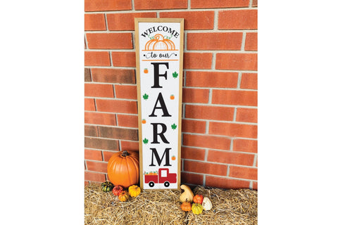 Welcome to Our Farm | Fall Porch Sign SVG SVG CraftLabSVG 