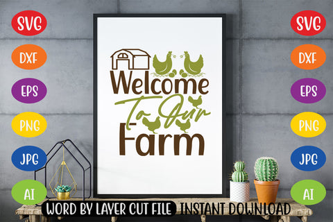 Welcome To Our Farm SVG CUT FILE SVG MStudio 