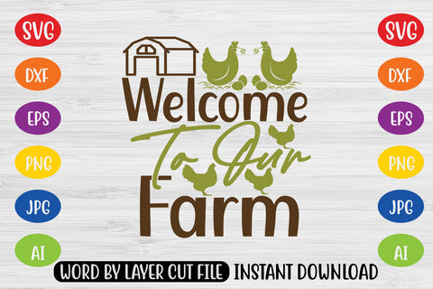 Welcome To Our Farm SVG CUT FILE SVG MStudio 