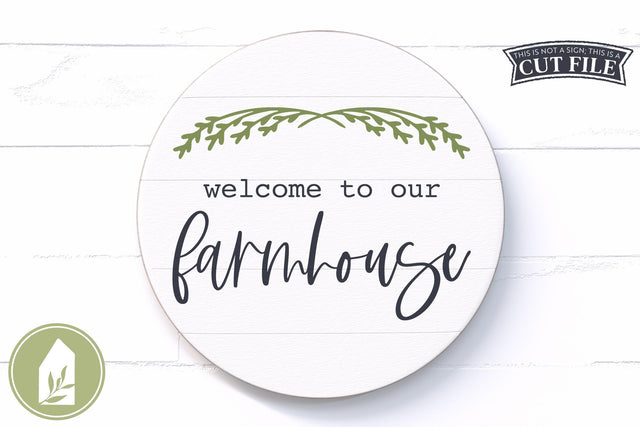 Welcome to our Farmhouse SVG | Wood Sign SVG SVG LilleJuniper 