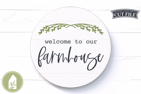 Welcome to our Farmhouse SVG | Wood Sign SVG SVG LilleJuniper 