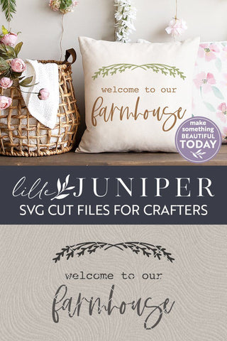 Welcome to our Farmhouse SVG | Wood Sign SVG SVG LilleJuniper 