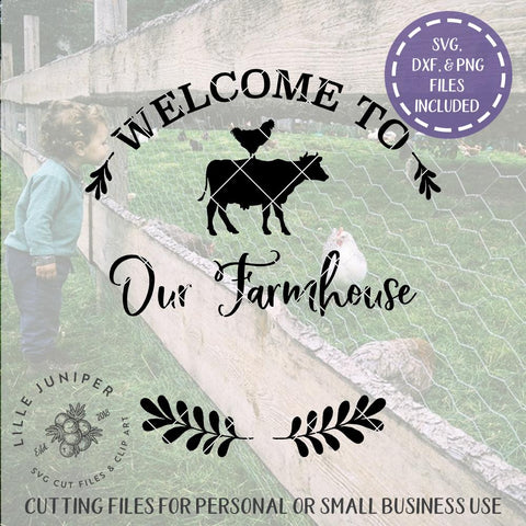 Welcome to Our Farmhouse SVG | You Personalize It! | Home SVG SVG LilleJuniper 