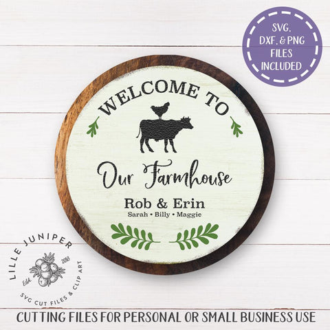Welcome to Our Farmhouse SVG | You Personalize It! | Home SVG SVG LilleJuniper 