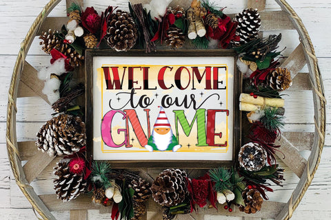 Welcome to Our Gnome | Christmas Gnome PNG Sublimation CraftLabSVG 