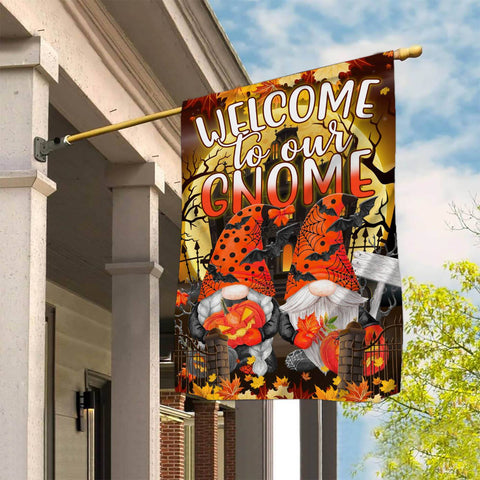 Welcome To Our Gnome Garden Flag - 12x18 Garden Flag Sublimation Design Download PNG File Instant Download Sublimation CaldwellArt 