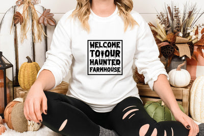 Welcome To Our Haunted Farmhouse SVG Shahin alam 