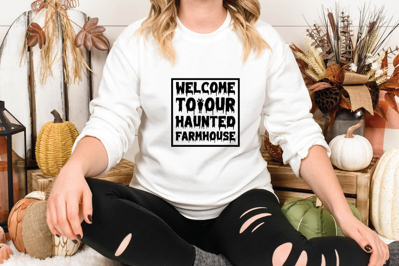 Welcome To Our Haunted Farmhouse SVG Shahin alam 