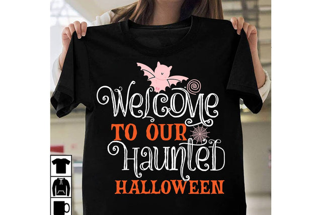 Welcome to Our Haunted Halloween SVG Cut File,Welcome to Our Haunted Halloween Sublimation PNG, Halloween SVG Bundle,Halloween SVG Quotes,Halloween PNG, Halloween SVG SVG BlackCatsMedia 