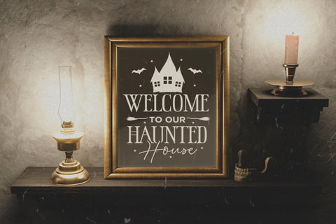 Welcome to Our Haunted House, Halloween Sign SVG SVG CraftLabSVG 