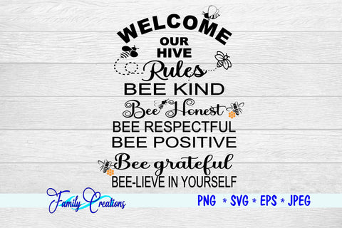 Welcome To Our Hive SVG Family Creations 