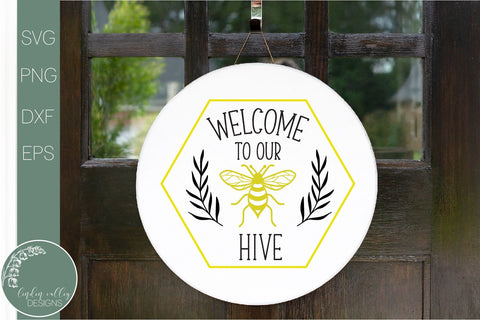 Welcome To Our Hive Svg-Farmhouse Svg-Bee Svg SVG Linden Valley Designs 