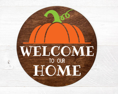 Welcome to our Home Door Hanger SVG | Fall SVG | Fall Door Hanger SVG | Fall Welcome Sign svg | Pumpkin svg | Halloween svg | Hello Fall svg SVG What A Gem SVG 