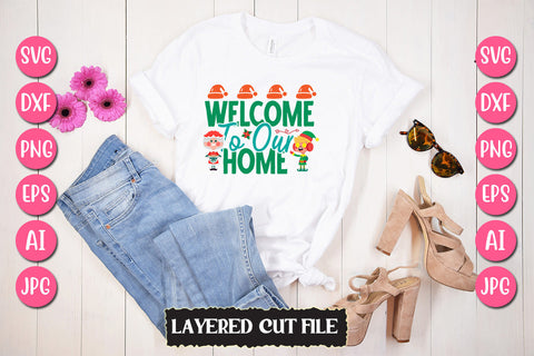 Welcome To Our Home SVG Cut File SVG Newmockups 