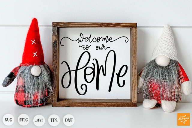 Welcome To Our Home SVG Farmhouse Christmas Quotes SVG dapiyupi store 