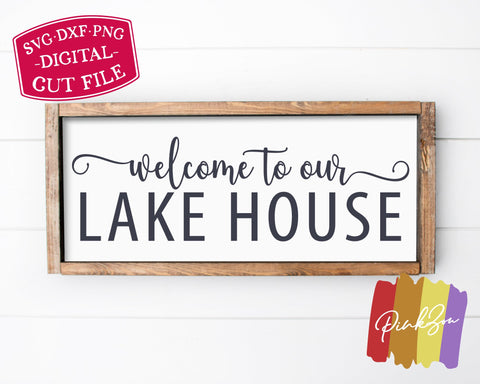 Welcome to Our Lake House SVG Files | Camping Svg | Summer Svg | Outdoor Svg | Commercial Use | Digital Cut Files (1277357079) SVG PinkZou 