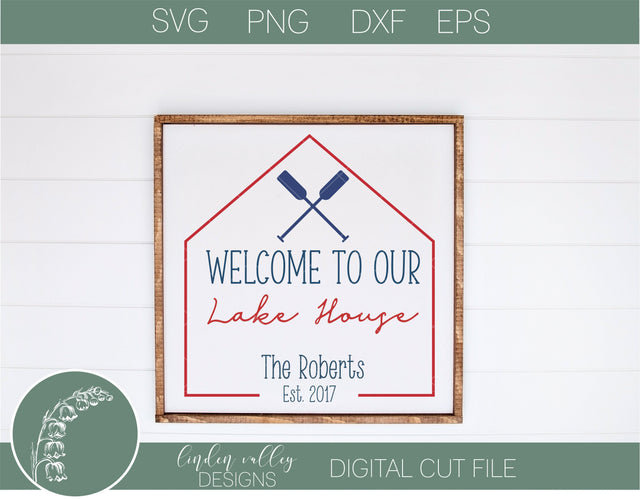 Welcome To Our Lake House SVG SVG Linden Valley Designs 