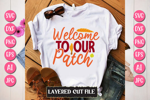 Welcome To Our Patch SVG Cut File SVG Newmockups 