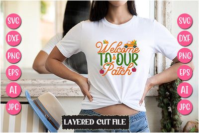 Welcome To Our Patch SVG Cut File SVG Newmockups 