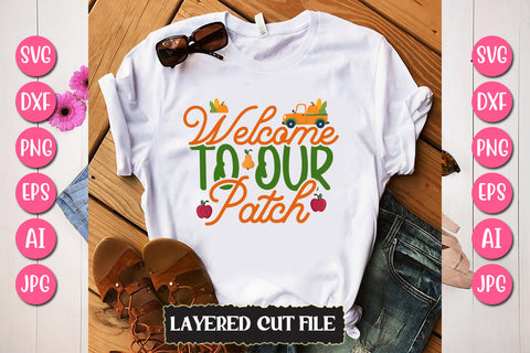 Welcome To Our Patch SVG Cut File SVG Newmockups 