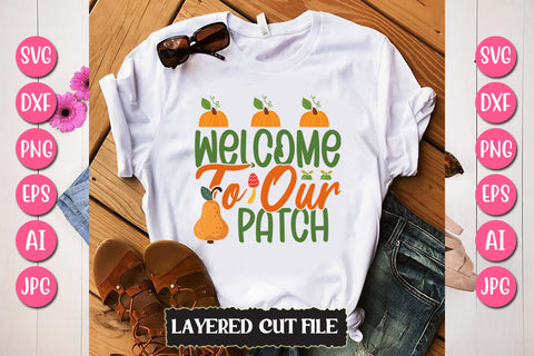 Welcome To Our Patch SVG Cut File SVG Newmockups 