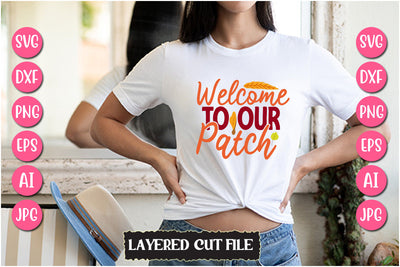 Welcome To Our Patch SVG Cut File SVG Newmockups 