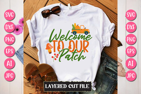 Welcome To Our Patch SVG Cut File SVG Newmockups 