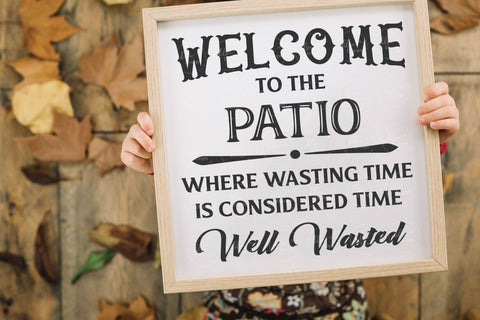 Welcome To Our Patio - SVG, PNG, DXF, EPS SVG Elsie Loves Design 