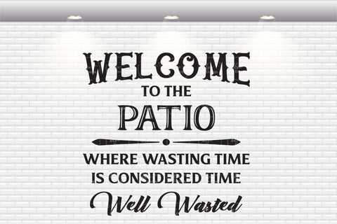 Welcome To Our Patio - SVG, PNG, DXF, EPS SVG Elsie Loves Design 