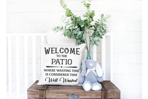 Welcome To Our Patio - SVG, PNG, DXF, EPS SVG Elsie Loves Design 