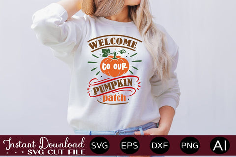 Welcome To Our Pumpkin Patch svg SVG designmaster24 