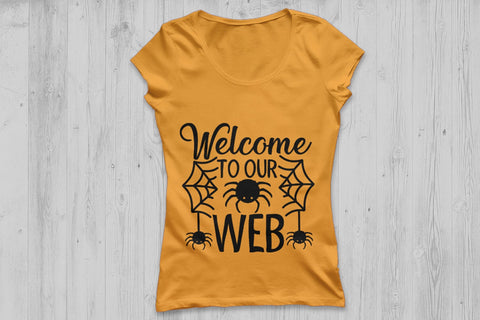 Welcome To Our Web| Halloween Spider SVG Cutting Files. SVG CosmosFineArt 